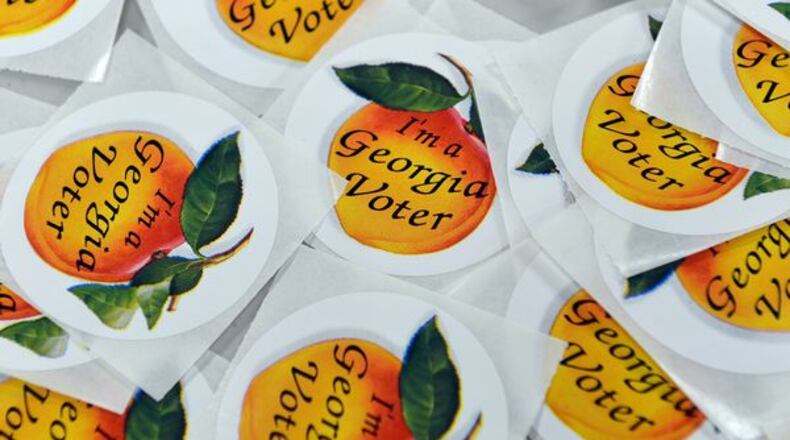 Friday was the last day for early voting in Georgia ahead of the presidential preference primary. Election Day is Tuesday, March 1. BRANT SANDERLIN / BSANDERLIN@AJC.COM