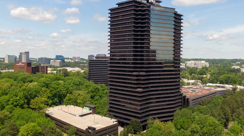 Hotel operator InterContinental Hotels Group wants to sublease about 234,000 square feet of office space at the Ravinia complex in Dunwoody, as many employees continue to work from home. (Hyosub Shin / Hyosub.Shin@ajc.com)