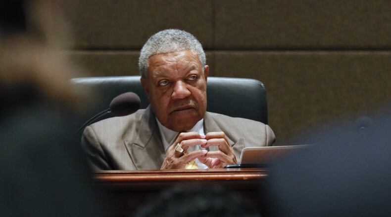 Robb Pitts, the chair of the Fulton County commission, wants to limit gun sales in the county. BOB ANDRES /BANDRES@AJC.COM AJC FILE PHOTO