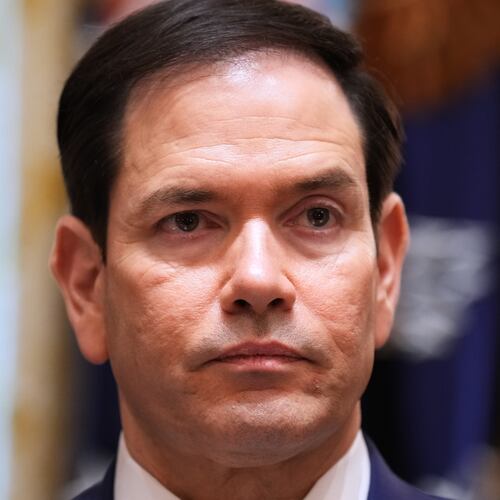 Secretary of State Marco Rubio attends a Cabinet meeting at the White House, Wednesday, May 27, 2026, in Washington. (AP Photo/Jacquelyn Martin)