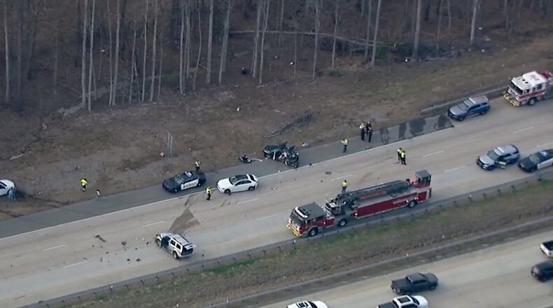 Four people were injured after authorities said a driver attempted to flee law enforcement Thursday afternoon in Forsyth County.