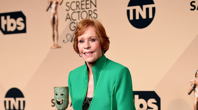 LOS ANGELES, CA - JANUARY 30: Honoree Carol Burnett, winner of the Lifetime Achievement Award, poses in the press room during The 22nd Annual Screen Actors Guild Awards at The Shrine Auditorium on January 30, 2016 in Los Angeles, California. 25650_015 (Photo by Jason Merritt/Getty Images for Turner)