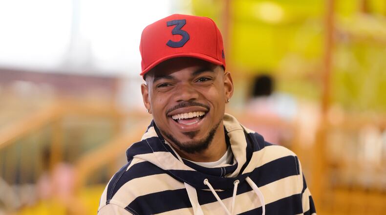 Chance the Rapper proposed to his longtime girlfriend Kirsten Conley July Fourth. (Photo by Daniel Boczarski/Getty Images)