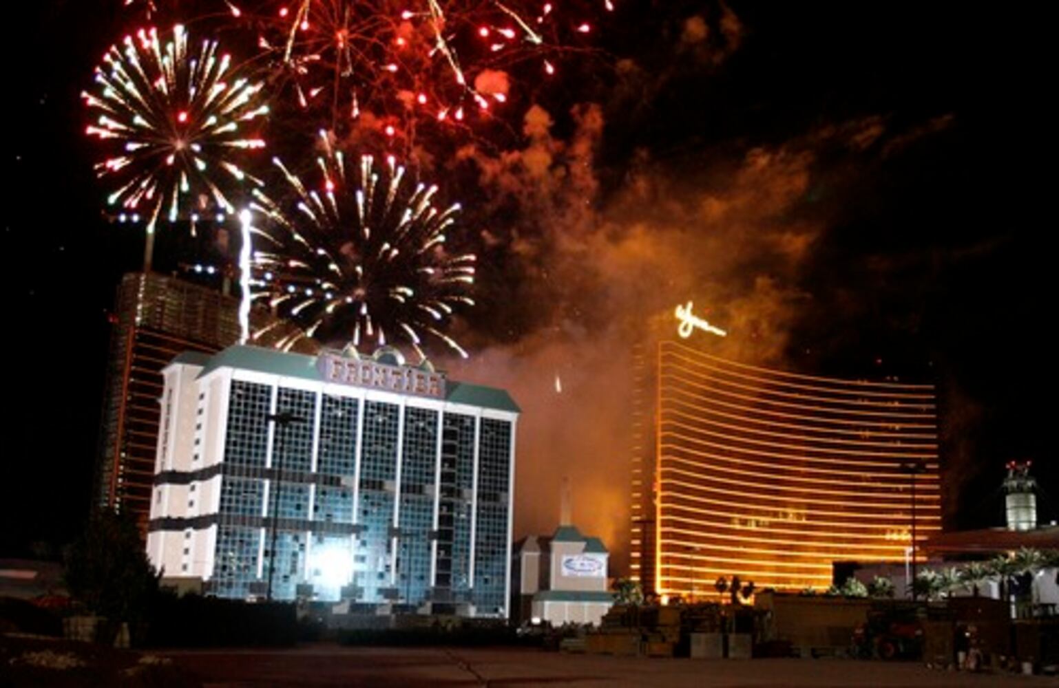 Casino demolition in Vegas