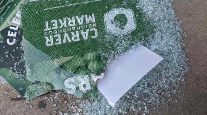 The Carver Neighborhood Market, a grocery store under the umbrella of non-profit Focus Community Strategies Urban Ministries, designed to bring food justice to the Historic South Atlanta community was vandalized on June 16. CONTRIBUTED
