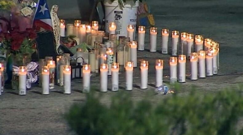 A memorial to the victims of the 49 people killed at the Pulse nightclub in Orlando a year ago Monday on June 12, 2016, is pictured here. Social media is marking the one year anniversary with tributes and remembrances.