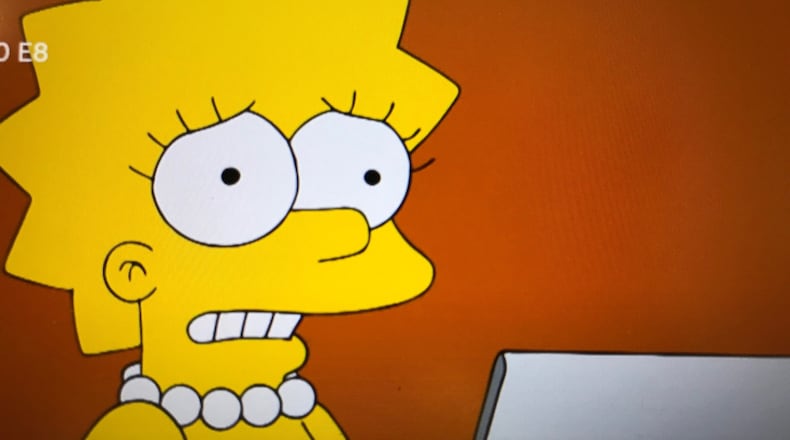 Lisa Simpson clearly enjoys recapping TV shows a lot less than I do.