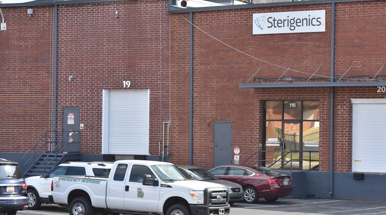 A Georgia Department of Natural Resources’ Environmental Protection Division truck arrives at Sterigenics in Smyrna on Wednesday, Aug. 27, 2019. State regulators were deploying an emergency response team to the Cobb County facility to investigate a toxic gas leak and evacuation that took place there last month. HYOSUB SHIN / HYOSUB.SHIN@AJC.COM