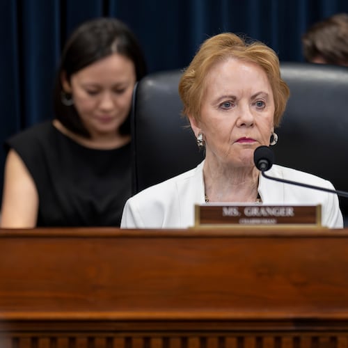 FILE - House Appropriations Committee Chair Kay Granger, R-Texas, and her panel begin work on fiscal 2024 spending bills, at the Capitol in Washington, Wednesday, June 14, 2023. (AP Photo/J. Scott Applewhite, File)