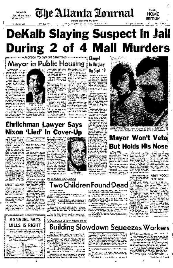 Maynard Jackson wanted to see conditions at Bankhead Courts for himself during his Oct. 1974 weekend stay at the troubled public housing complex. AJC PRINT ARCHIVES