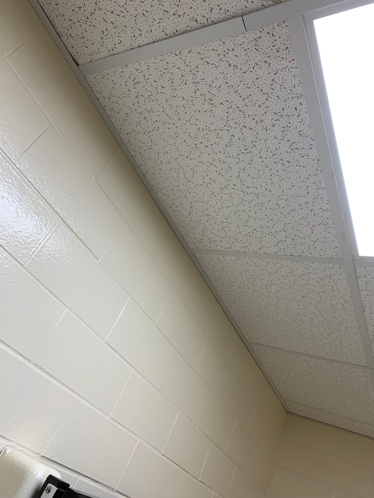 Girls Restroom Ceiling After
