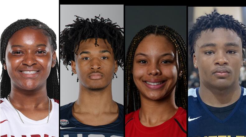 Georgia's 2023 McDonald's All American basketball players are (from left) Essence Cody of Valdosta, Stephon Castle of Newton, Courtney Ogden of Westminster and Isaiah Collier of Wheeler.