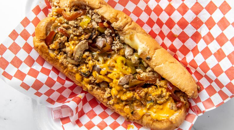 Food from the menu of Big Dave's Cheesesteaks. / Big Dave's Cheesesteaks