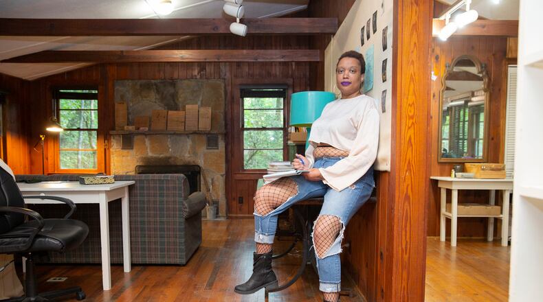 Constance Collier-Mercado at the Hambidge Center in Northeast Georgia where she was selected for a residency as a Fulton County Distinguished Fellow.