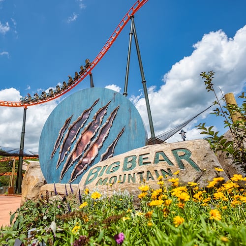 The newest Dollywood attraction is Big Bear Mountain, a roller coaster that zips along almost 4,000 feet of track.
(Courtesy of The Dollywood Co.)