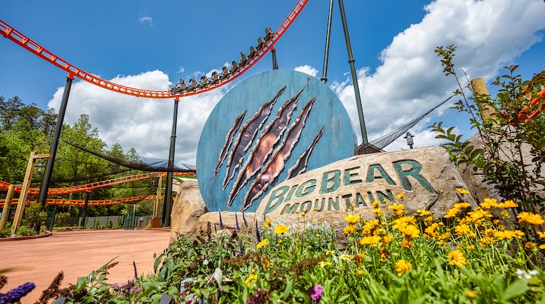 The newest Dollywood attraction is Big Bear Mountain, a roller coaster that zips along almost 4,000 feet of track.
(Courtesy of The Dollywood Co.)