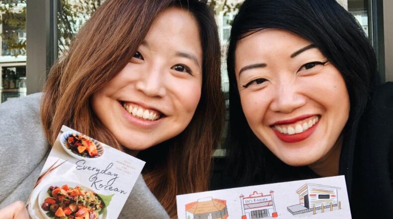 Seung Hee Lee of Korean Fusion (left) and Marian Liou of We Love BuHi