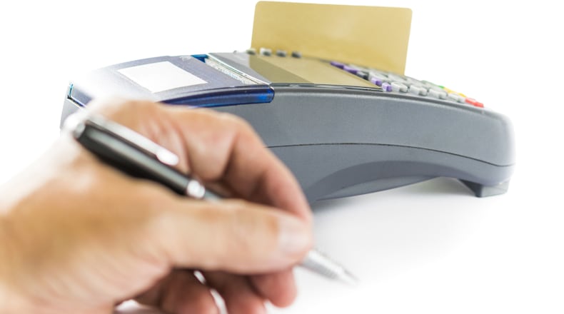 Are you still signing for credit card purchases? In most cases, you don’t have to be. (Dreamstime/TNS)
