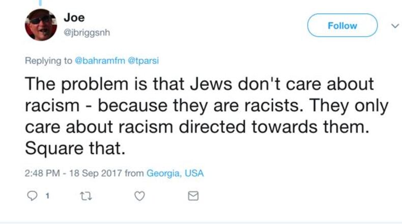 A Twitter post by Suwanee City Council candidate Joe Briggs.