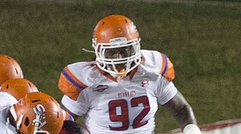 Sam Houston State defensive tackle P.J. Hall started his college as a defensive end.