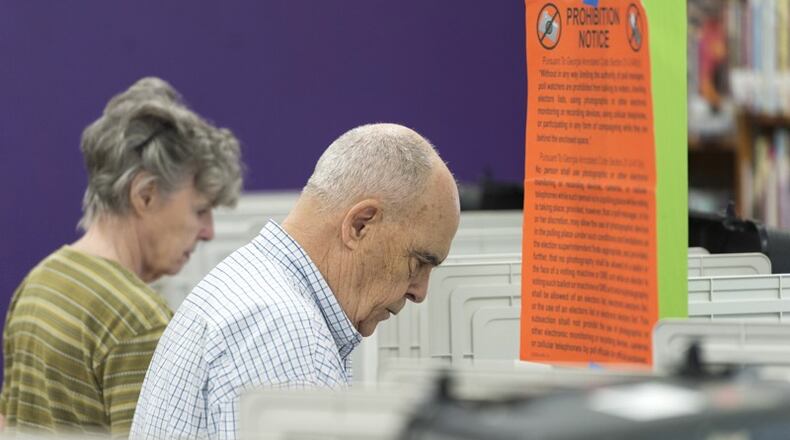 DeKalb County has increased the locations for early voting for the runoff election of the 6th Congressional District. AJC file photo