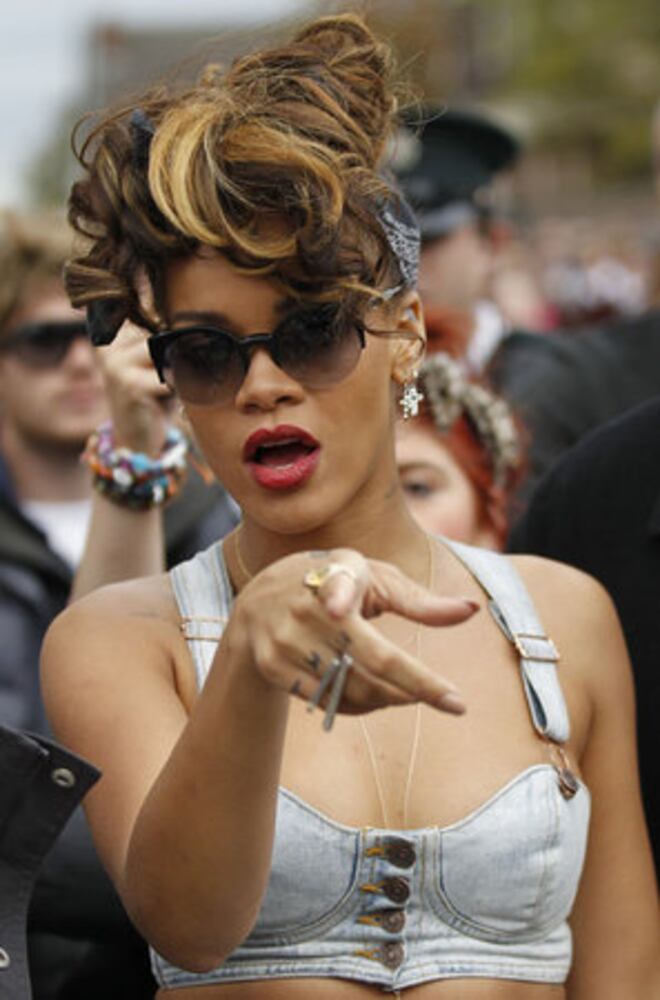 Rihanna films latest video in Ireland