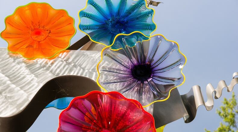 Pictured: SS Sentinel by Rollin Karg at Riverside Park, one of ten sculptures on display in Roswell city parks.