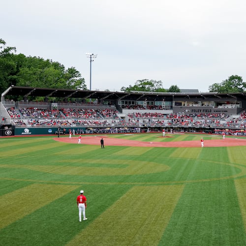 Fans during Georgia’s game against LSU at Foley Field in Athens, Ga., on Saturday, May 9, 2026. (Conor Dillon/UGAAA)