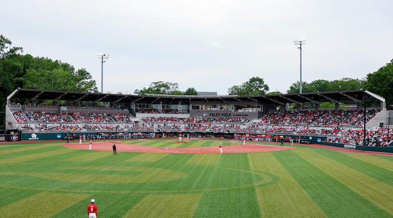 Fans during Georgia’s game against LSU at Foley Field in Athens, Ga., on Saturday, May 9, 2026. (Conor Dillon/UGAAA)