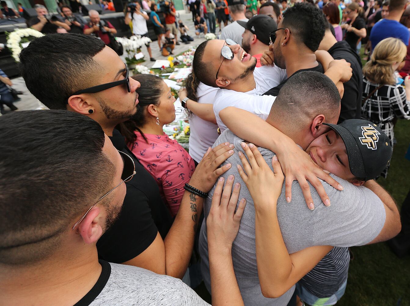 Photos: Vigil for family, friends of Orlando shootings