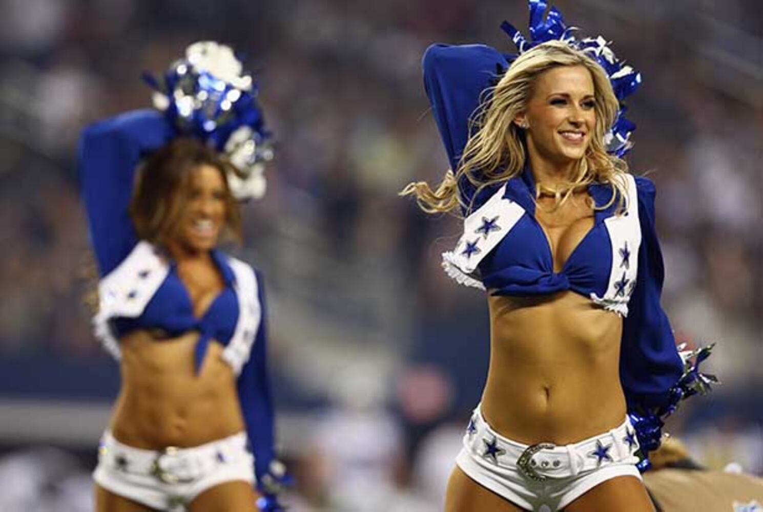 NFL cheerleaders in the preseason