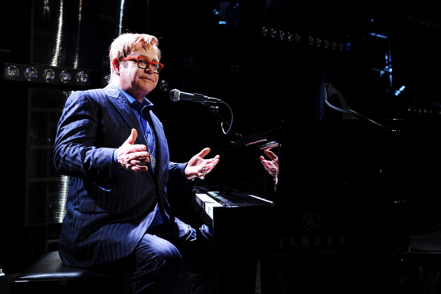 In 2013 Elton John cancelled most of his tour dates to undergo surgery for a "appendix abscess surrounding retrocaecal appendicitis."