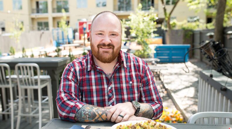 Chef Kevin Gillespie at Revival Restaurant. Photo Credit- Mia Yakel.