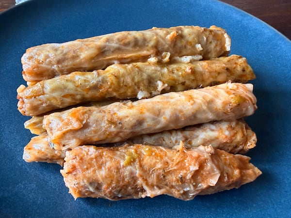 Stuffed cabbage rolls from Damasco Arabian Food in Duluth. (Angela Hansberger for The Atlanta Journal-Constitution)