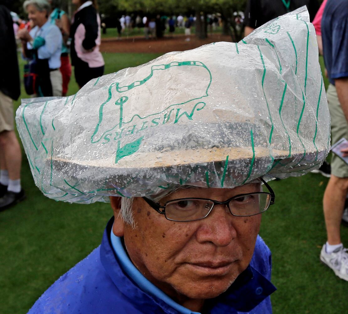 The scene at the Masters, April 12
