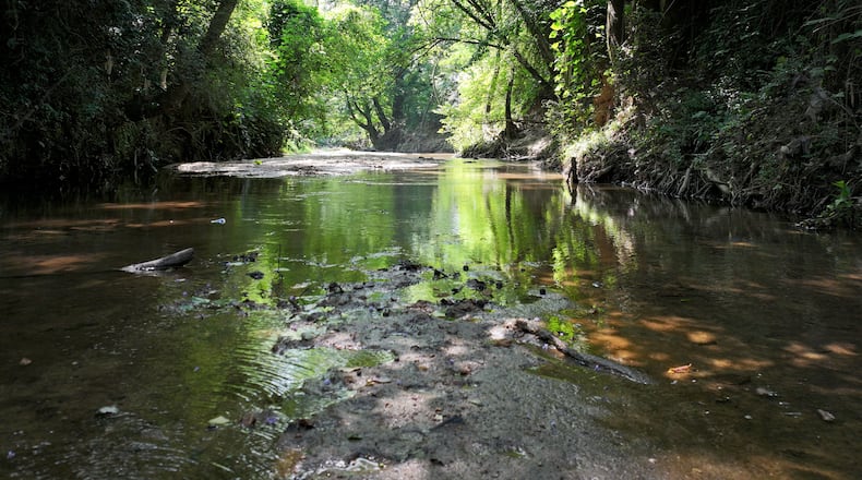 The South River is seen near the South River Water Reclamation Center on Wednesday, July 1, 2026, in Atlanta. (Hyosub Shin/AJC)