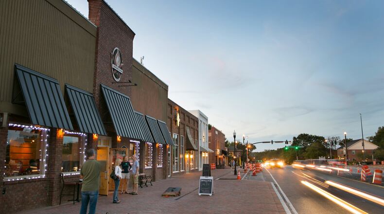 Downtown Alpharetta has worked to create a destination district of restaurants, shops and services that has drawn developers ready to build homes for buyers who want to be close by.