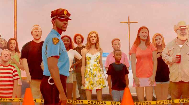 "Crowd Scene" (2020) oil on linen, by Bo Bartlett.
Courtesy of Miles McEnery Gallery, New York City