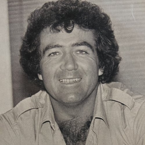 Beau Bock (seen in this publicity photo during his run on WQXI/AM and 94Q in the early 1980s) was a fixture on Atlanta sports radio for decades. (AJC archives)