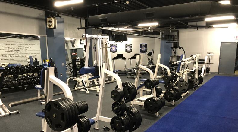 The Marietta Police Department recently transformed storage space into an 1,800-square-foot fitness center for employees. The center contains dumbells, free weights and surplus equipment from WellStar Health Park and the Marietta City School System.