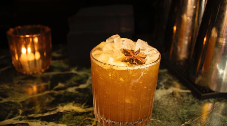 This cocktail at Burle's Bar combines rye whiskey and chai. (Courtesy of Sean O' Connor)