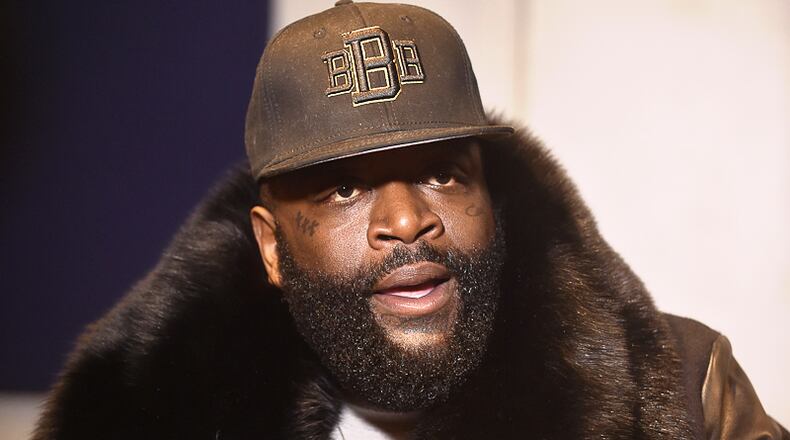 Rap mogul Rick Ross, seen here in a February file photo, was arrested Wednesday in Fayette County. (Credit: Paras Griffin)