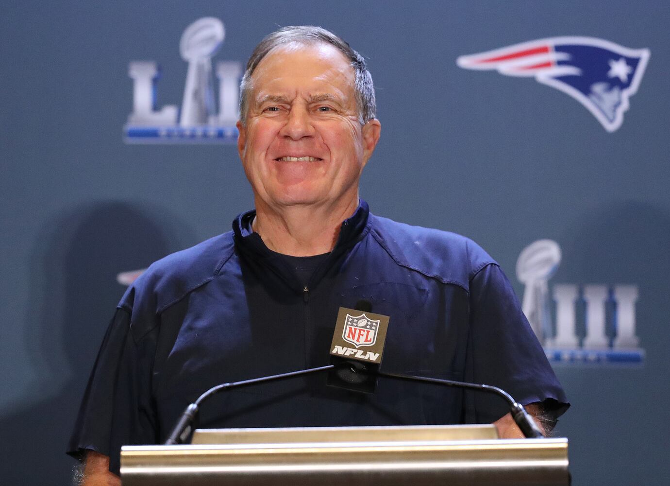 Photos: Players, coaches meet with media as Super Bowl week continues