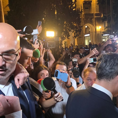 Maltese businessman Yorgen Fenech exits the courthouse after being acquitted of ordering the 2017 car bomb killing of investigative journalist Daphne Caruana Galizia in Valletta, Malta, Wednesday, Sept. 2, 2026. (AP Photo/Kevin Schembri Orland)WLD