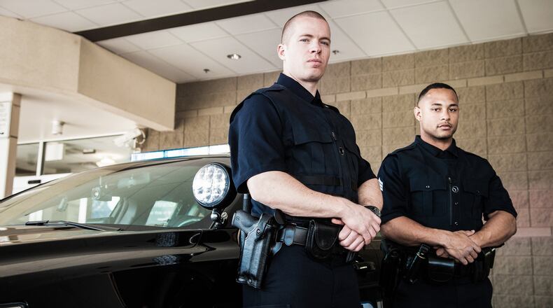 Police departments around the nation have been trying to roll out body cameras for officers. Vendors are jumping for business. Among them is a small Decatur-based company, Utility Inc. Its BodyWorn system peers out of a hole where you’d normally see a chest button on an officer’s uniform. Source: Utility Inc.