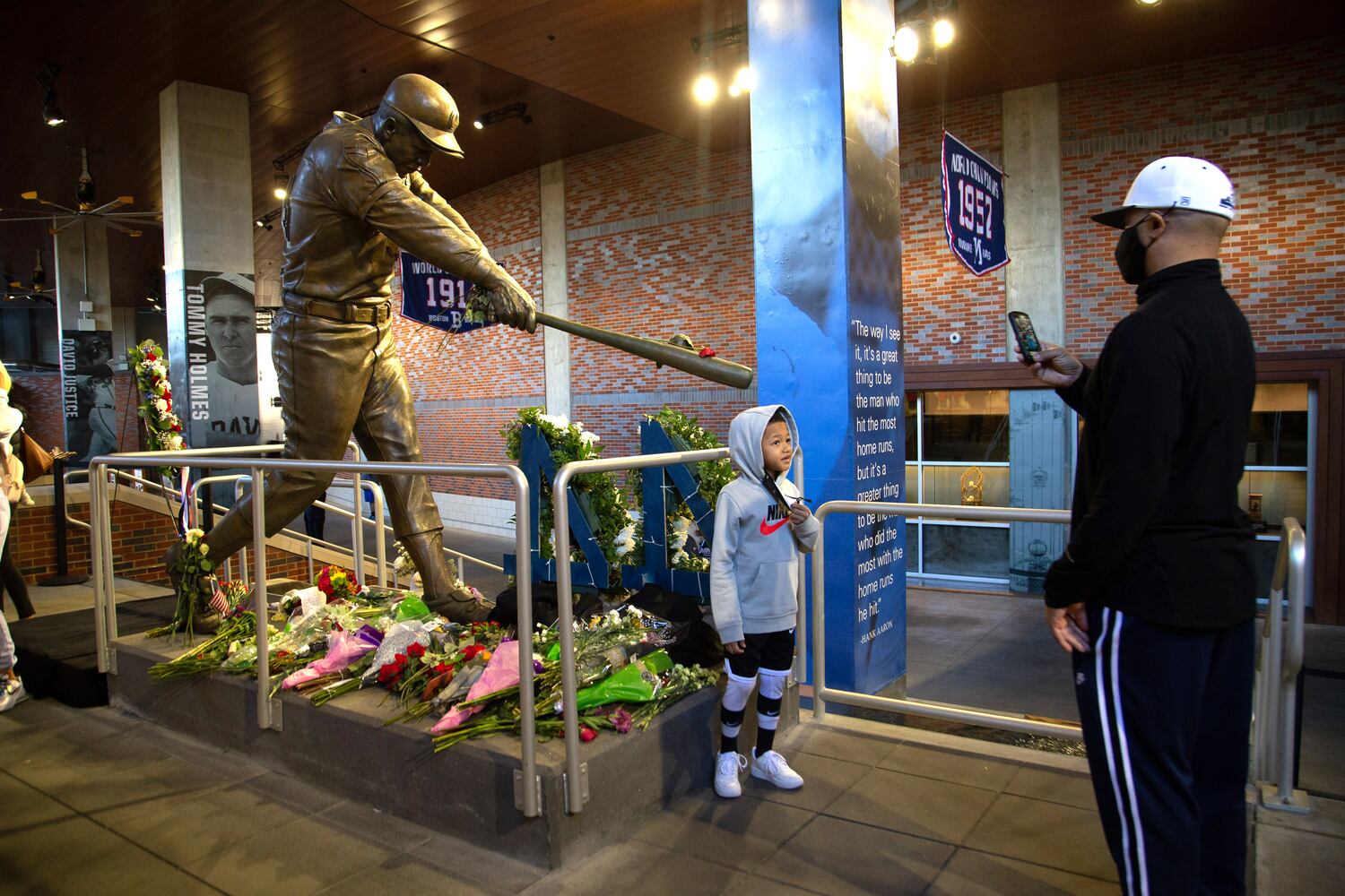Henry Louis Aaron, nicknamed "Hammer" or "Hammerin' Hank",