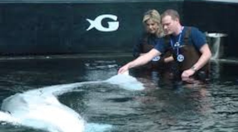 Deborah Norville at the Georgia Aquarium in early 2011. CREDIT: Rodney Ho/rho@ajc.com