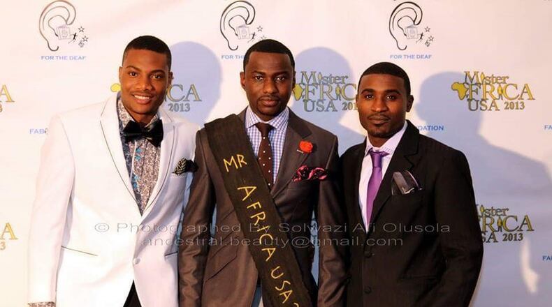 Sosthene Kabore (center) was crowned Mr. Africa USA in 2013. Kabore is currently a sous chef at Le Bilboquet.