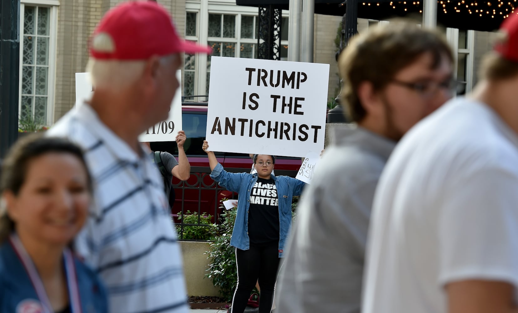 The scene: Donald Trump visits Atlanta
