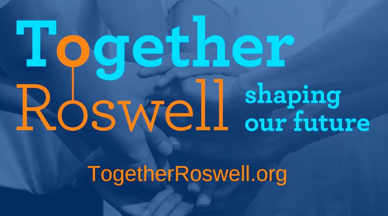 Roswell invites public participation at four “Together Roswell” listening and learning sessions June 20-25 on the city’s first strategic plan. CITY OF ROSWELL